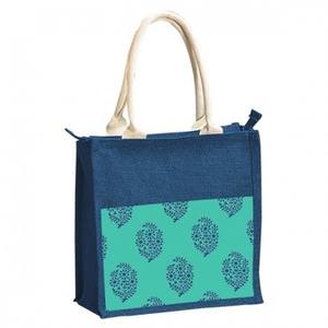 Impression personnalisée avec motif de logo Vente en gros Sacs fourre-tout en jute en toile de jute plaine pliables écologiques avec poignées - Product Image 3