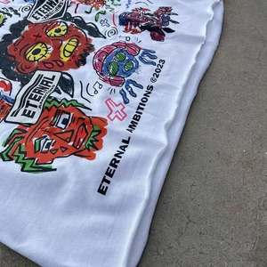 Custom Printing 100% Cotton Men T Shirt <b>Hip</b> Hop Blank White Tshirt High Quality Customized - Product Image 5