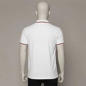 Chemises pour hommes personnalisées imprimées, en Spandex/Polyester, anti-plis, avec poche, manches courtes, logo brodé - Product Image 6