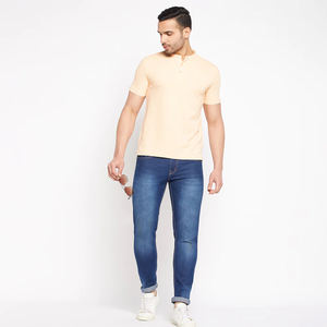 Nouveau T-shirt à col rond pour hommes coupe régulière personnalisation 100% coton doux et confortable respirant T-shirts pour hommes - Product Image 2