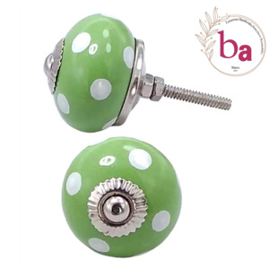 ลูกบิดลายจุดเซรามิกสวยงามสไตล์โมเดิร์นสำหรับตู้ลิ้นชักตู้เสื้อผ้าห้องน้ำห้องนั่งเล่น - Product Image 1