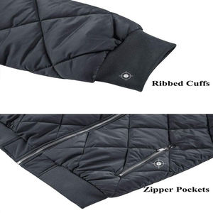 Vente en gros de vestes avec logo personnalisé, blouson d'aviateur slim fit de qualité imprimée et stylé à tissu respirant pour hommes - Product Image 5