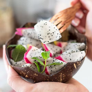 Tazón de mano de cáscara de coco en forma de loto hecho en Vietnam cáscaras de coco ecológicas productos hechos de venta al por mayor vietnamita - Product Image 6