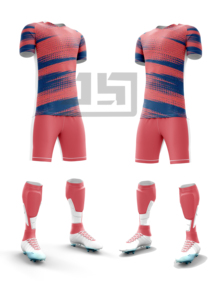 Conjunto de Camiseta y Pantalones Cortos de Fútbol Unisex para Adultos, 100% Poliéster, Tejido Transpirable, Impresión por Transferencia de Calor, Nombre del Equipo Personalizado, Todas las Temporadas - Product Image 1