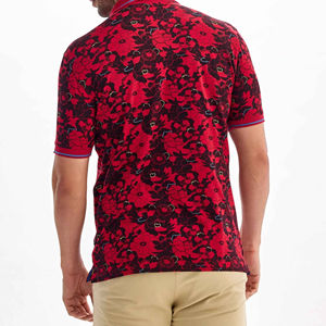 Polo brodé personnalisé pour hommes 100% coton Tissu respirant à manches courtes Fournisseur OEM Mode décontractée Stock en vrac - Product Image 2