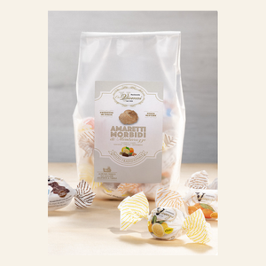 Amaretti Suaves de Mombaruzzo, Sabores Mixtos, 250g, Clásico Gianduja, Café, Limón, Mandarina, Galleta Italiana de Almendras Sin Gluten - Product Image 1