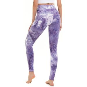 Leggings de sport pour femmes, taille haute, cordon de serrage, solides, tailles et couleurs personnalisables, respirants, en élasthanne/polyester - Product Image 4