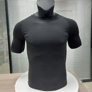 Custom Mens Short Sleeve <b>Compression</b> Rash Guard Polyester Cotton Quick Dry <b>Gym</b> T <b>Shirt</b> OEM Manufacturer - Product Image 2