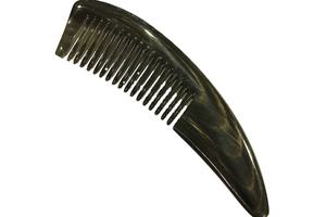 Peine de Cuerno de Búfalo 100% Natural Hecho a Mano, Herramienta para el Cuidado del Cabello Antiestática para Hombres, Mujeres y Niños, Logotipo Personalizado, Negro, Exportador Indio, Artesanía de Salón - Product Image 6