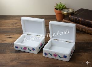 Meilleure vente produit en marbre incrustation boîte à bijoux en gros pour bague et collier stockage nacre matériel meilleur prix - Product Image 3