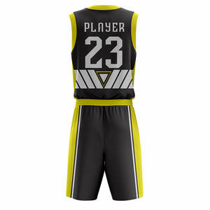 Uniformes de basket-ball en sublimation en gros Fabriqués en tissu 100% polyester Vêtements de sport Ensembles d'uniformes de basket-ball - Product Image 2