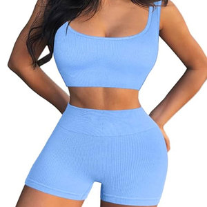 Ensemble de yoga de couleur confortable de grande taille ensemble de yoga amincissant de taille haute pour les femmes ensemble de fitness d'entraînement de yoga pour les femmes - Product Image 6