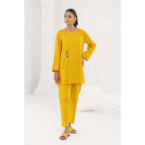 Tunique brodée jacquard WGK-JQS-DY-3338 avec manches trois quarts et broderie élégante - Product Image 2