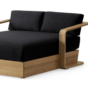 Chaise longue double en vente chaude pour se détendre dans un style minimaliste, fabriquée en bois résistant aux termites, confortable pour une utilisation en extérieur - Product Image 4