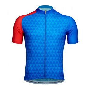 Men's Performance UV Protected Breathable <b>Cycling</b> Jersey 100% Polyester Heat-Transfer Printed Design V-Neck Sleeveless 220g - Product Image 3