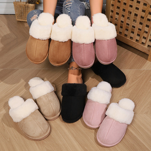 <span class=keywords><strong>Chaussons</strong></span> d'hiver pour femmes à semelle épaisse, thermiques Heattech, style fourrure, pour intérieur et extérieur, vente en gros transfrontalière, automne-hiver, vêtements d'extérieur pour la maison - Product Image 1