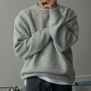 Vente en gros Pull à col rond personnalisé pour hommes Sweatshirts légers à coupe ajustée Pull en tricot à porter décontracté ou habillé - Product Image 1