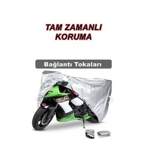 Yamaha maestà 400 borsa posteriore compatibile copertura in tela del motore con protezione in pile Premium 4 stagione grigio
