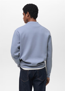 Sweat-shirt pour homme de haute qualité, 450 g/m², 100 % coton, coupe classique, molletonné, col rond, brodé, respirant, coupe-vent - Product Image 4
