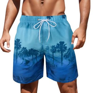 Short pour homme grande taille imprimé par sublimation OEM design personnalisé High Street Short en coton polyester sport d'été décontracté pour homme - Product Image 1
