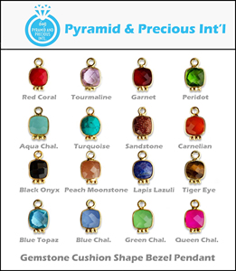 Coral rojo Cojín Forma Fancy Bisel Charms - Product Image 6