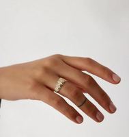 Bague Plaqué Or de Haute Qualité « Brise d'Été » pour Femme – Idéale Mariages et Soirées – Prix Bas – Fournisseur Indien