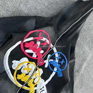 Short de survêtement d'été en deux pièces personnalisé short à capuche imprimé décontracté et respirant pour hommes design zippé intégral - Product Image 2