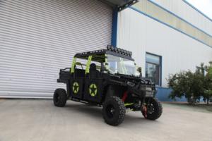 รถอเนกประสงค์ UTV ขนาด 1000 ซีซี สำหรับงานอุตสาหกรรมและงาน DIY ระดับมืออาชีพ 6 ที่นั่ง สำหรับขับขี่ออฟโรด แบบซ้อนข้าง (Side by Side) พร้อมประตูครึ่งบานและระบบพวงมาลัยไฮดรอลิก - Product Image 2