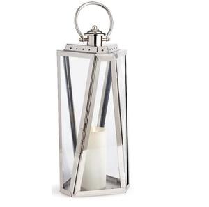 Lanterne à bougie décorative de style premium en acier inoxydable et verre, nouveau design et couleur, décoration pour la maison et Noël - Product Image 1