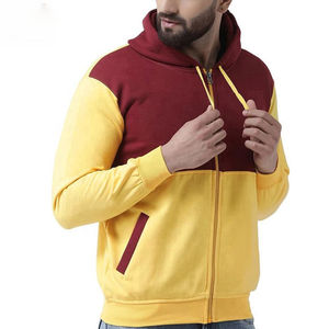 Sweat à capuche zippé surdimensionné en molleton 100% coton pour homme, personnalisé, hiver - Product Image 3