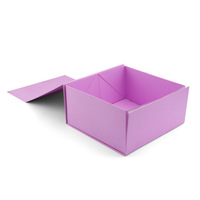 Papier kraft rose plat de haute qualité pour bijoux de nouveau-né petite boîte cadeau de parfum emballage de luxe coffrets cadeaux magnétiques en carton personnalisés