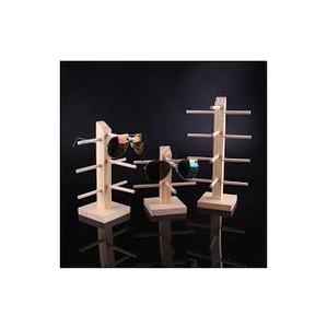 Porte-verre pour les yeux en bois fait à la main écologique Support élégant pour les spécifications Accessoire de mode tendance - Product Image 4