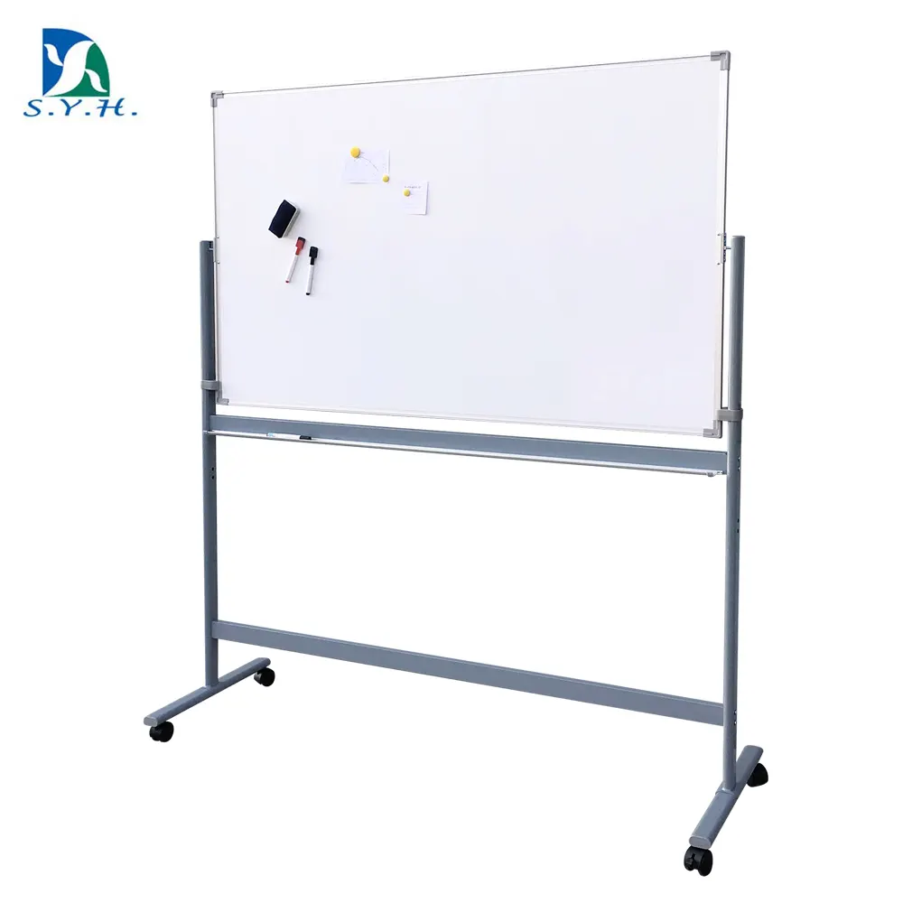 Revolving Whiteboard Kantoor Whiteboard Stand Mobiele Whiteboard