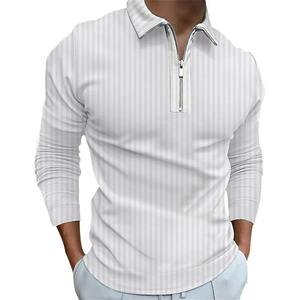 Camiseta Deportiva Casual de Manga Larga para Hombre, Transpirable, para Golf y Actividades al Aire Libre, con Estampados Urbanos, Estilo Sólido - Product Image 3