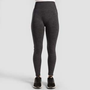 Leggings Power Flex Slim Fit sans couture en tissu tricoté gris - Product Image 2