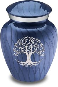 Urnas de cremación de árbol de la vida de Material de latón de calidad impresionante para colecciones de cenizas para adultos de la India - Product Image 5