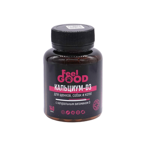 Tabletas de Suplemento para Mascotas FeelGOOD Calcium-D3 para Cachorros, Perros y Gatitos, Fórmula Enriquecida con Vitaminas, Sin 140 - Product Image 1