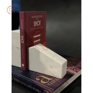 Wholesale Decorative Unique Marble Bookends For Heavy Duty <b>Book</b> Holder Perfect Living Room and Study Room Desk Shelves Decor - Product Image 3