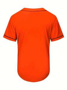 Vente en gros de maillots de baseball personnalisés pour adultes, chemise à boutons et col en V en polyester, respirante, à séchage rapide, sublimation personnalisée de grande taille - Product Image 2