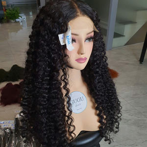 100% perruque de cheveux humains vague d'eau vietnamienne bouclée 4x4 13x4 HD pour perruques frontales en dentelle avec dentelle frontale à vague profonde pré-plumée - Product Image 3