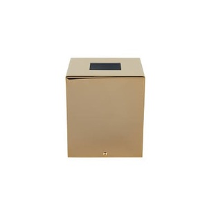 Caja de pañuelos de latón dorado, fabricación de caja de pañuelos de excelente calidad, dispensador de servilletas doradas, organizador de pañuelos de latón - Product Image 5
