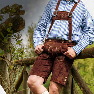 สำหรับทุกเพศฤดูร้อน Oktoberfest lederhosen 6XL พิมพ์ลายสัตว์แห้งเร็วระบายอากาศกลางป้องกันริ้วรอยปักยาวสั้นสตรีท - Product Image 6