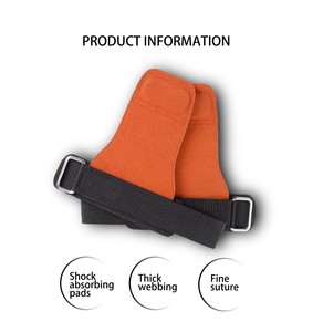 Empuñaduras de mano de gimnasia de entrenamiento de cuero Premium GAF para entrenamiento de pesas empuñaduras de gimnasio ejercicio de intensidad de dominadas - Product Image 6