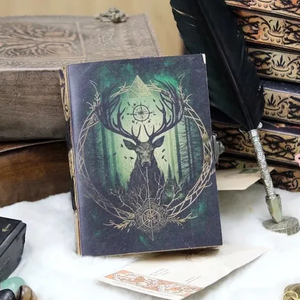 Handmade Leather Deer Journal Hunting Personalized Gift - Product Image 1