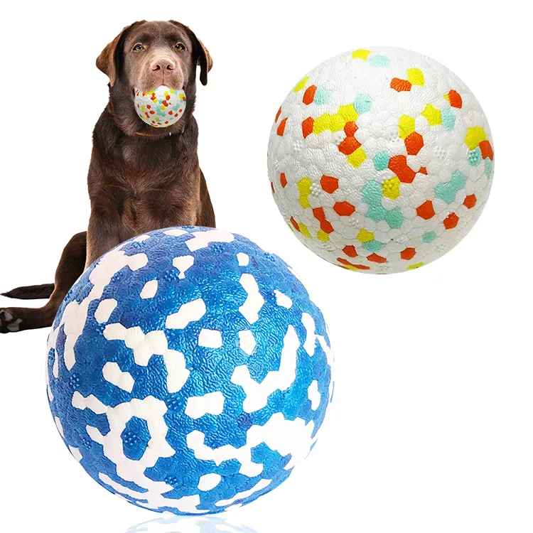 Novità Pet Water Toy indistruttibile rimbalzante Popcorn palla galleggiante per cani divertimento nuoto esercizio gioco all'aperto interazione per il tempo libero
