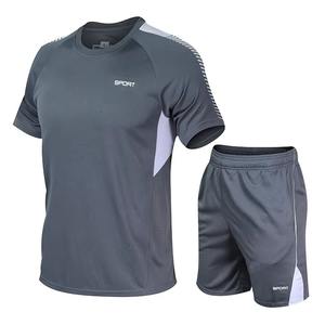 Conjunto de Shorts de Verano Personalizados para Hombre, 100% Algodón, Ropa Deportiva para Gimnasio y Jogging, Camiseta Ajustada con Shorts para Hombre - Product Image 2