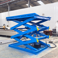 Plateforme de chargement hydraulique robuste pour entrepôt, stable, durable, sur mesure, élévateur à ciseaux fixe