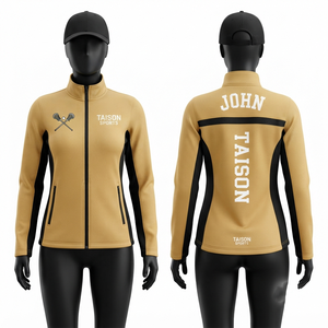 Chaqueta Deportiva Unisex para Lacrosse, 330 GSM, Forro Polar de Poliéster Premium, con Capucha, Impermeable, Transpirable, Marrón y Negro - Product Image 5