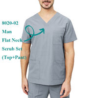 Ensemble de blouses chirurgicales médicales, salle d'opération, doux et confortable, 100% coton, unisexe, uniformes pédiatriques et dentaires
