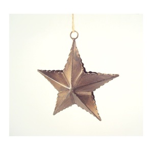 Brown Powder Coated Metal <b>Hanging</b> <b>Star</b> With Ring Ornaments For Home Christmas X Mas Tree Decorative <b>Hanging</b> Ornaments - Product Image 4